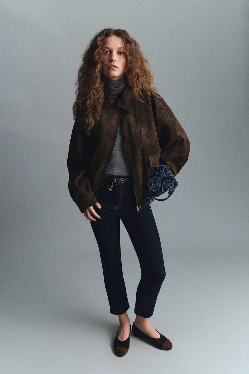 ديفاكتو Crop Flare Fit High Waist Ankle Length Jeans