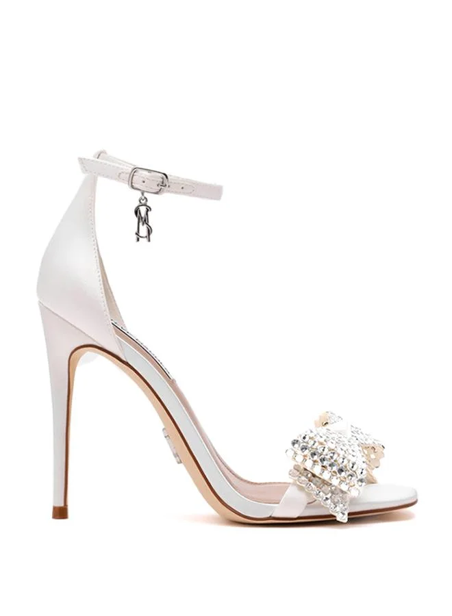 Newlywed Ivory Women's Ankle-Strap Heeled Sandals