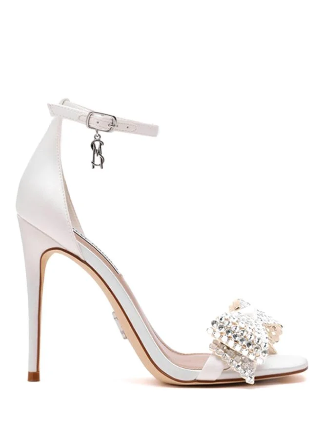 Steve Madden  Newlywed Ivory Women's Ankle-Strap Heeled Sandals for Women | Best Price UAE