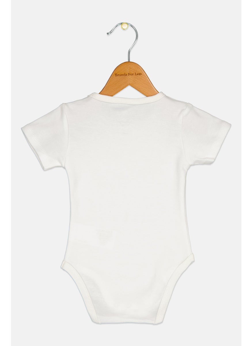 Disney Toddlers Boy Short Sleeve Graphic Print Bodysuit, White  - Image 2