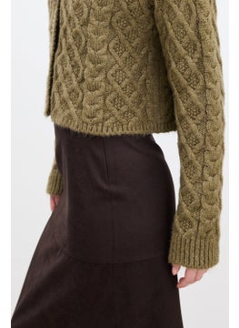 Manuka Faux Leather Skirt Bitter Brown  - Image 5