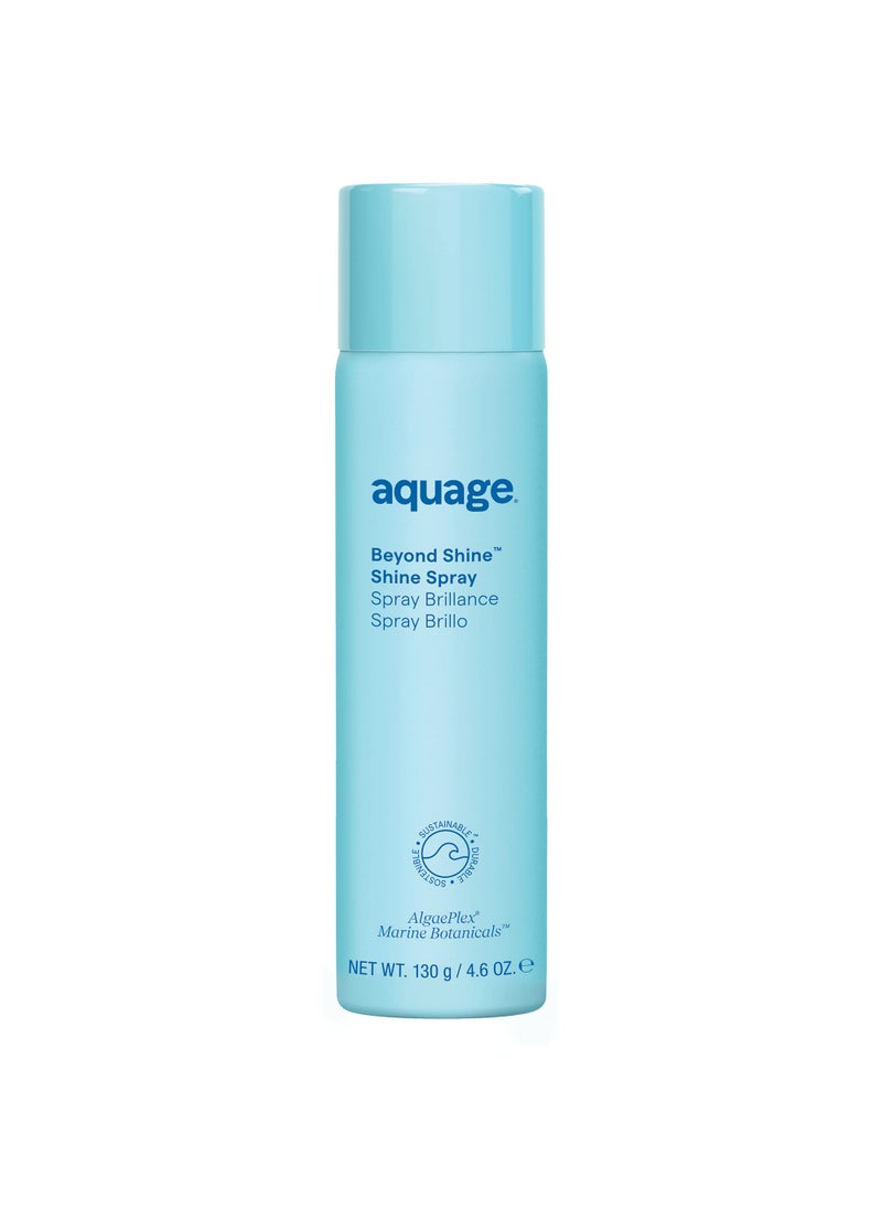 Aquage Aquage Beyond Shine, Fine-Mist Silkening and Glossing Spray, Creates Shine, Thermal-Pressing Product that Polishes, Silkens, and Smooths Curly Texture, 4.6 fl. oz. 
