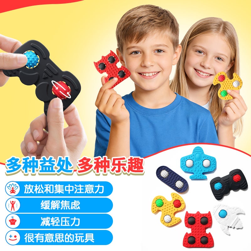Silicone Fidget Spinner Toys Stress Relief Sensory Toys for Kids - Image 5