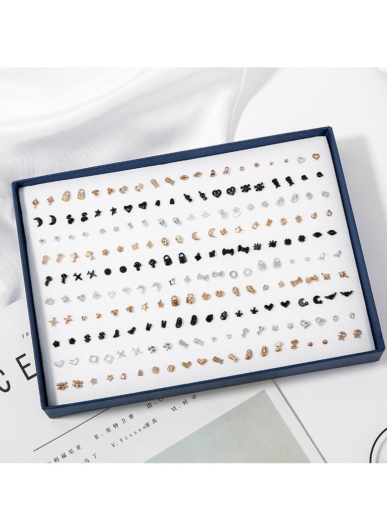 KUYING - 100 Pairs Of Boxed Earrings - Image 1
