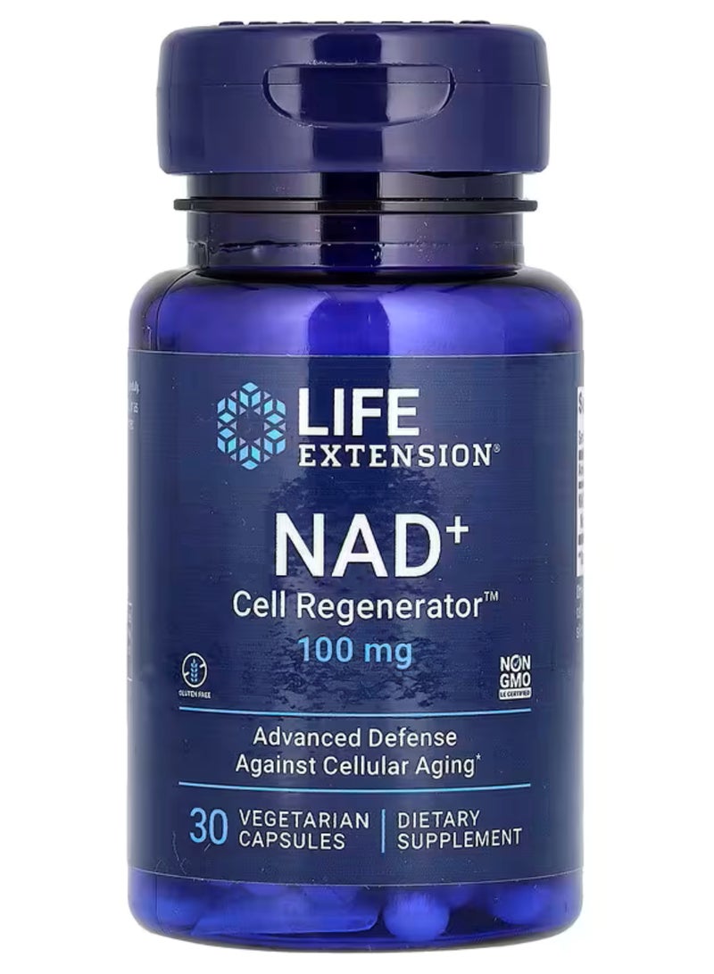 نيكوتيناميد الأدينين دينوكليوتيد+ لتجديد الخلايا، 100 ملجم، 30 كبسولة نباتية
