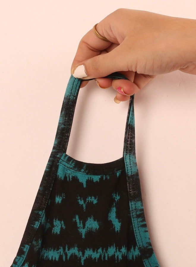 Touchstone Soft Cotton knitted Face Mask - medium size comfortable Washable double layer. (Pack of 3). Blue Grey White - Image 5