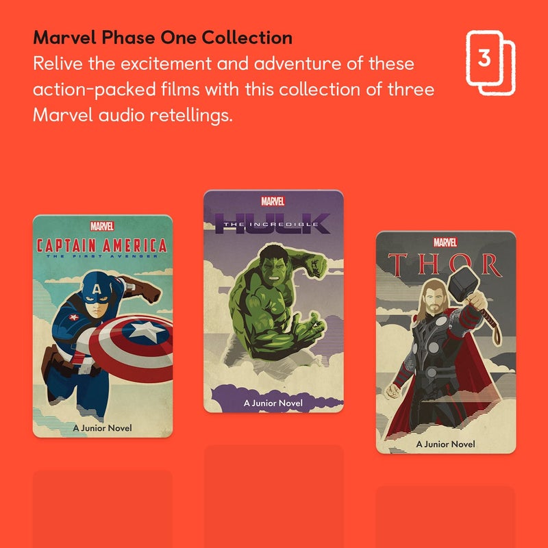 YOTO Yoto Junior Novels: Disney Marvel Phase 1 Audio Collection - 3 Kids Audiobook Story Cards for Player & Mini Story Box Speaker, Fun Daytime & Bedtime Stories, Ages 8+ - Image 2