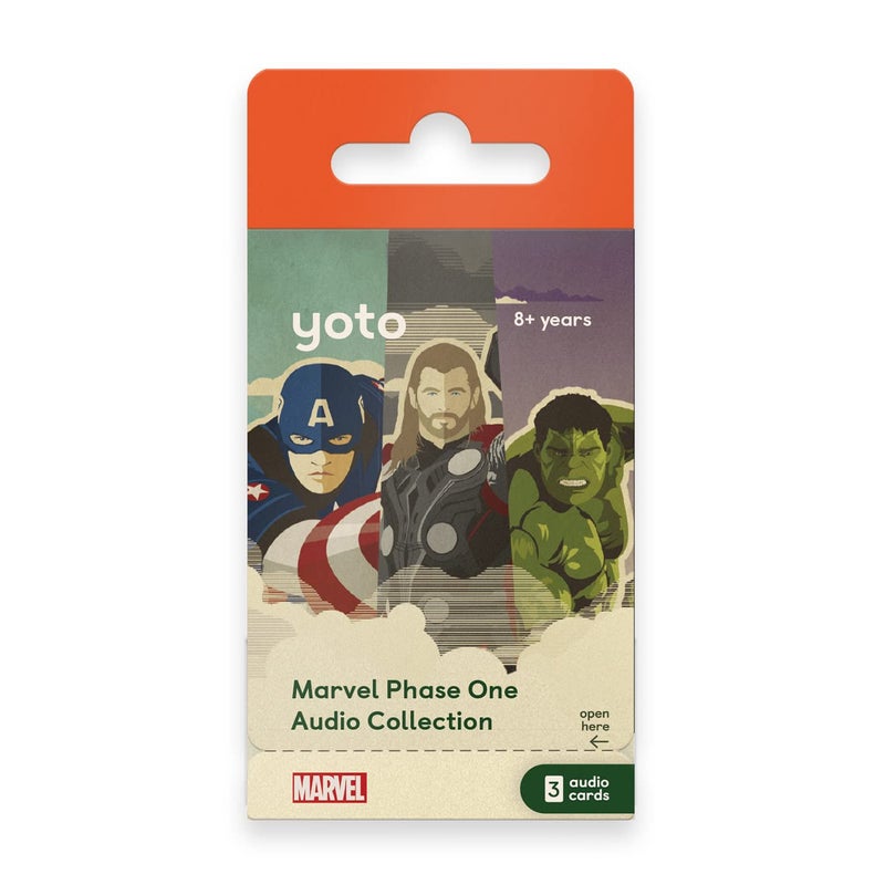 YOTO Yoto Junior Novels: Disney Marvel Phase 1 Audio Collection - 3 Kids Audiobook Story Cards for Player & Mini Story Box Speaker, Fun Daytime & Bedtime Stories, Ages 8+ - Image 1