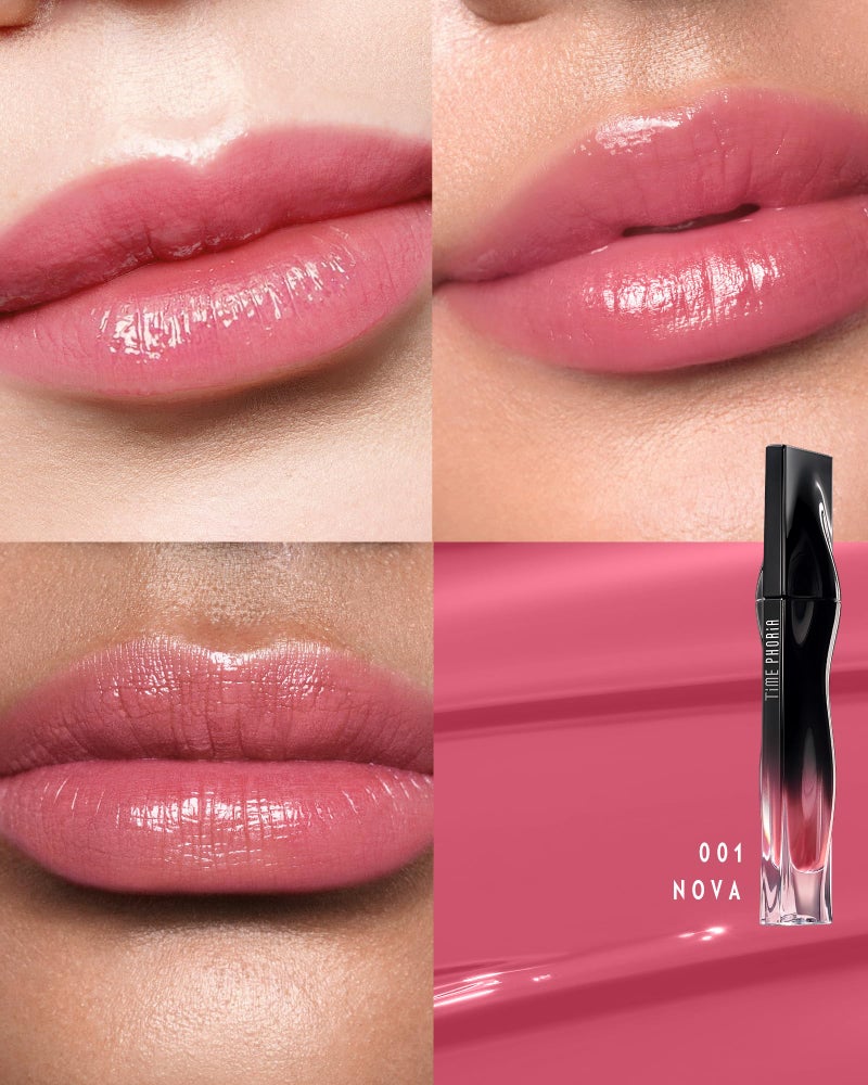 TIMEPHORIA Stellar Dust Lip Stain 001 Nova, Transfer-Proof & Smudge-Proof Lip Gloss, Soft Pink Tinted Glossy Finish, High-Pigment Vibrant Color, Hydrating Lightweight Long-Lasting Lip Makeup for Women - Image 2