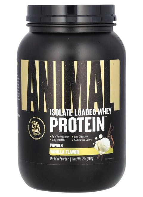 Isolate Loaded Whey Protein Powder Vanilla 2 lb (907 g)