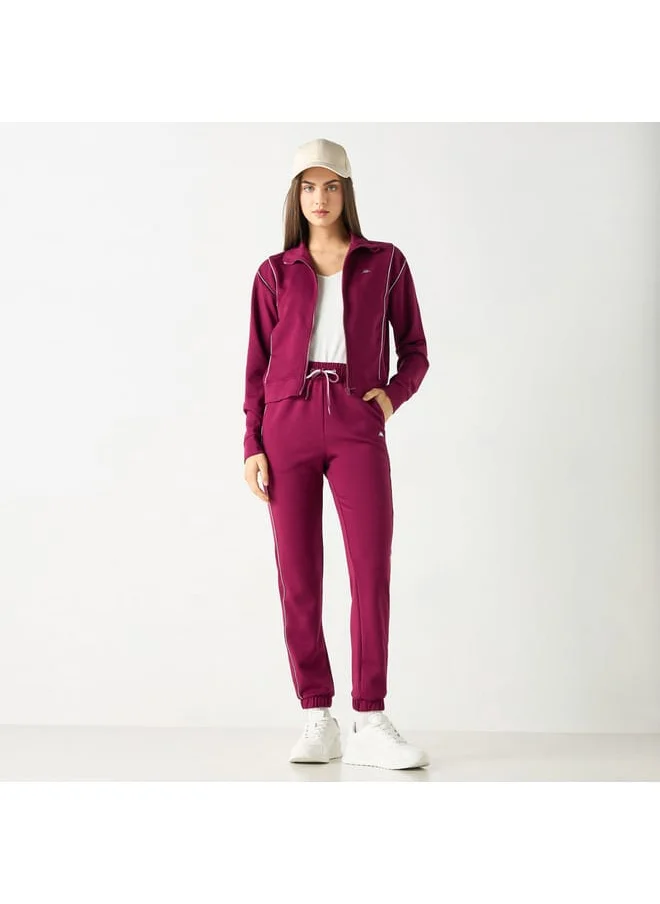 Kappa Kappa Solid Joggers with Drawstring Closure and Pockets