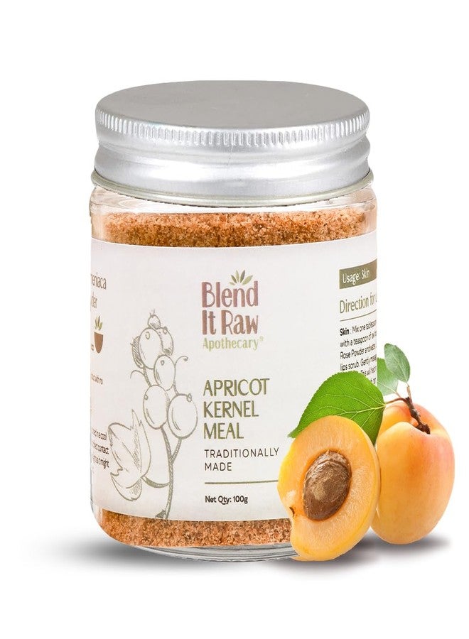 Blend It Raw Apothecary مزيج دقيق نواة المشمش الخام من بليند إت أبوتيكاري للبشرة، قناع للوجه والشعر | تقشير | يزيل الجلد الميت وينعش صحة البشرة | مقشر طبيعي للجسم - 100 غرام - Image 2