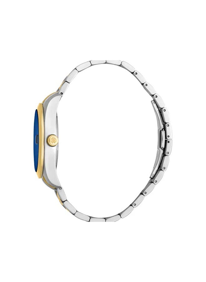 roberto cavalli ساعة يد رجالية أنالوج من الفولاذ المقاوم للصدأ RC5G051M0075 SET - 33 مم  - Image 2