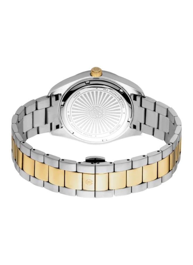 roberto cavalli ساعة يد رجالية أنالوج من الفولاذ المقاوم للصدأ RC5G051M0075 SET - 33 مم  - Image 5