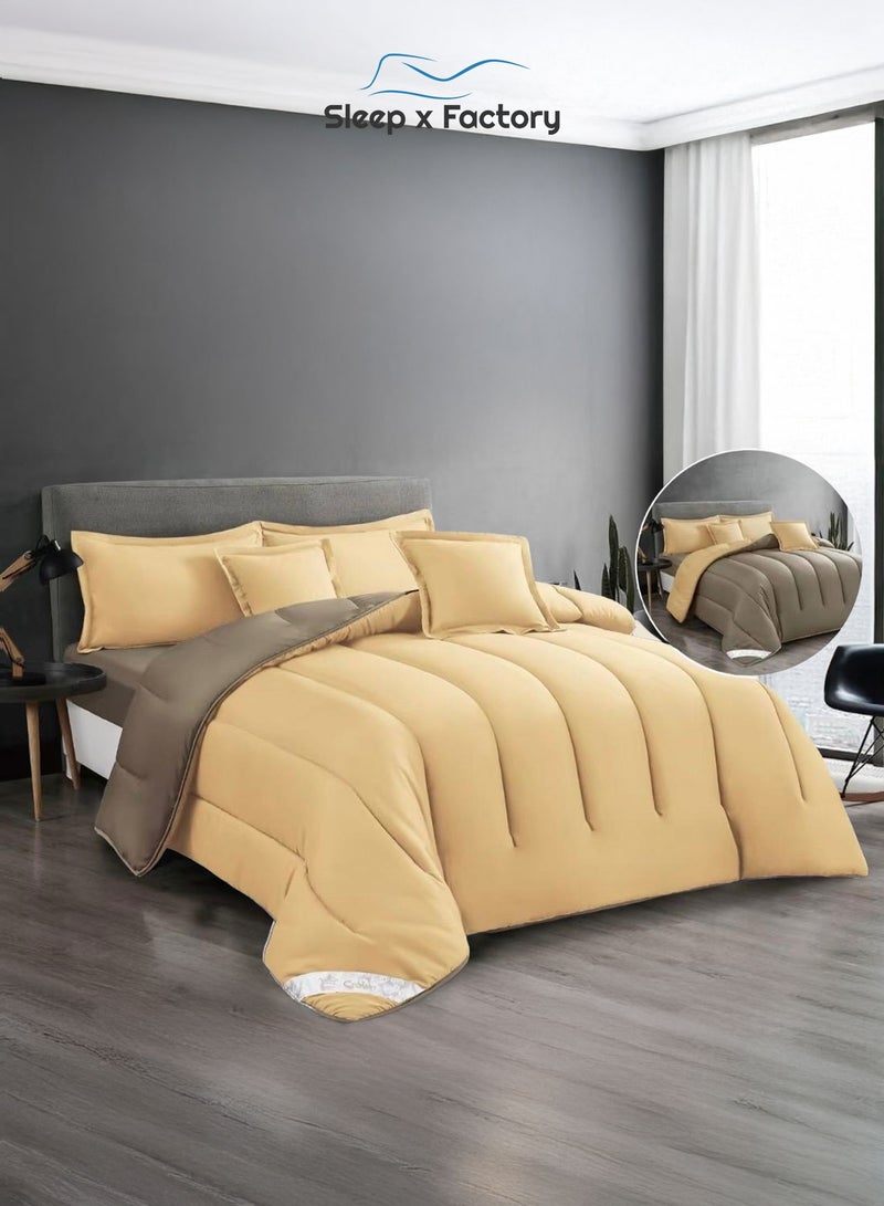 Sleep x Factory Premium Double Sided Comforter Set – Ultra Soft Microfiber – 6 PCS - 200×200 cm - Image 2