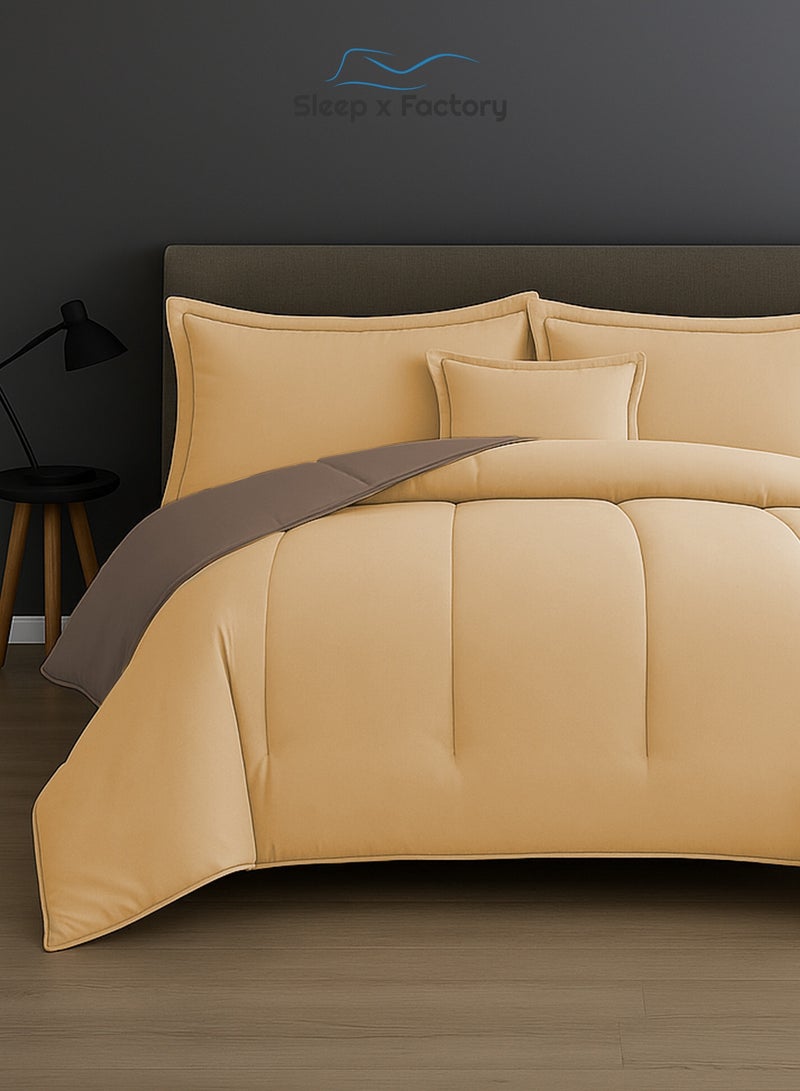 Sleep x Factory Premium Double Sided Comforter Set – Ultra Soft Microfiber – 6 PCS - 200×200 cm - Image 3