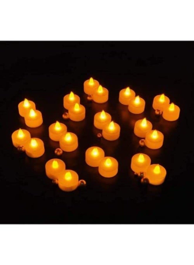 LAIAOCISI Flameless LED Tea Light Candles 24 Pcs Smokeless Diyas Decorative Acrylic Candles for Navratri Decoration Setup for Home, Ramadan, Home Decor, Diwali, Deepawali, Festival Gifting - Image 4