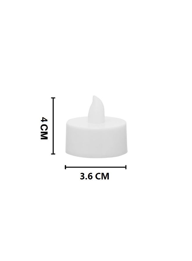 LAIAOCISI Flameless LED Tea Light Candles 24 Pcs Smokeless Diyas Decorative Acrylic Candles for Navratri Decoration Setup for Home, Ramadan, Home Decor, Diwali, Deepawali, Festival Gifting - Image 5