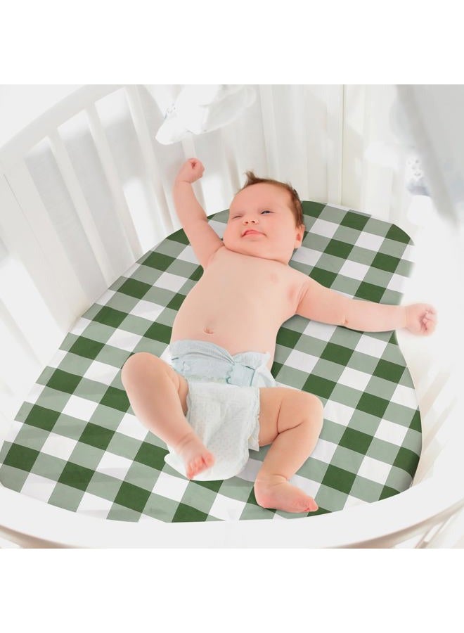 Mindsoft 2 Pcs Mallard Duck Infant Crib Sheets Set 24 in. x 38 in Mini Portable Crib Sheet Newborn Bedding Nursery Baby Sheets for Girl Boys Baby Gifts Breathable Only for Pack and Play - Image 4