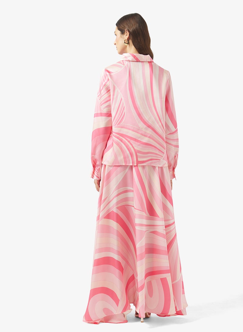 ELLA Print Blouse & Skirt Set - Image 2