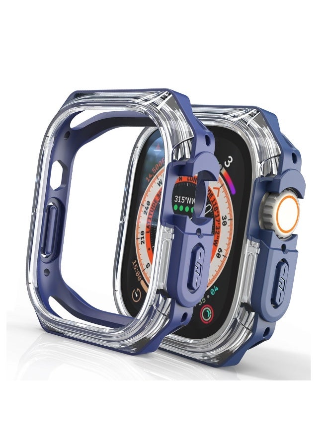 Compatible Apple Watch Ultra Case 49mm, Hard PC Proetective Bumper, Soft TPU Watch Case, NO Screen Protector, Cover Frame for Apple Watch  - Image 1