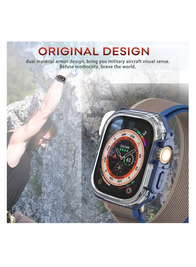 Compatible Apple Watch Ultra Case 49mm, Hard PC Proetective Bumper, Soft TPU Watch Case, NO Screen Protector, Cover Frame for Apple Watch  - Image 2