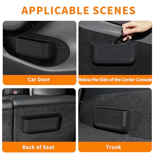 EVFITUS for Tesla Model Y 3 Sunglasses Holder Center Console Organizer Tray Storage Box Key Card Coin Holder Silicone Hook for Flocking Tesla Accessories - Image 2