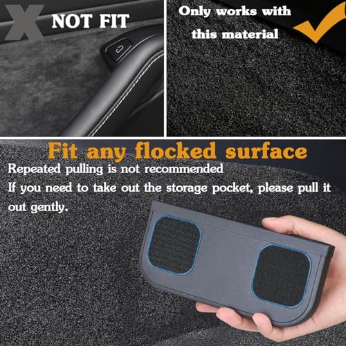 EVFITUS for Tesla Model Y 3 Sunglasses Holder Center Console Organizer Tray Storage Box Key Card Coin Holder Silicone Hook for Flocking Tesla Accessories - Image 3