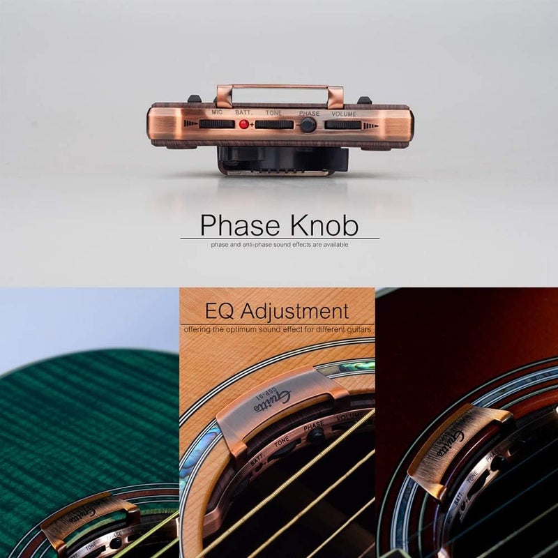 Guitto Guitar Pickup - Guitar Soundhole Double Pickup for Classic Acoustic Guitar GGP-01 - Image 2