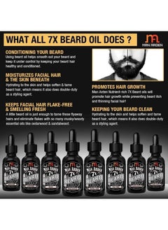 Man Arden Man Arden 7X Beard Oil (The Woods) - 7 Premium Oils Blend Supports Beard Growth & Nourishment 30ml  - Image 4