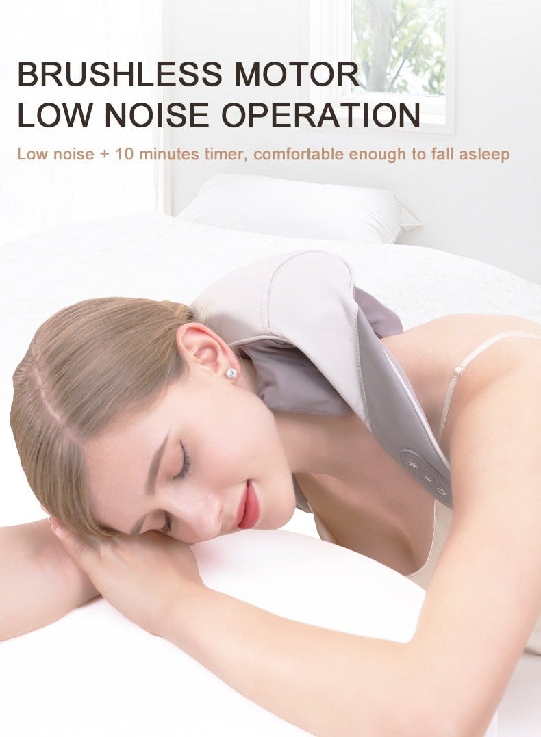 بيتشو مدلك حراري للرقبة والكتف لتخفيف آلام الأنسجة العميقة والرقبة والظهر والكتف والساق مدلك كهربائي للعجن متعدد الألوان - Image 5