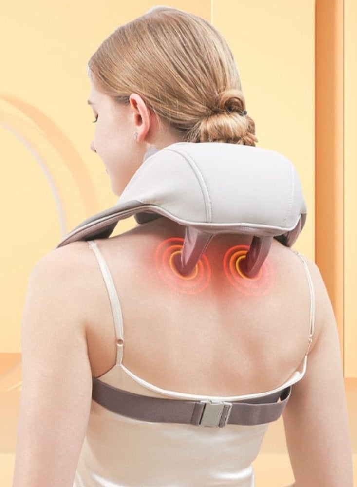 بيتشو مدلك حراري للرقبة والكتف لتخفيف آلام الأنسجة العميقة والرقبة والظهر والكتف والساق مدلك كهربائي للعجن متعدد الألوان - Image 2