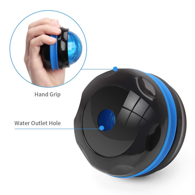 Coolrunner Massage Ball, Manual Roller Massager, 2-Pack Handheld Self Massage Therapy and Relax Full Body Tools for Sore Muscles, Shoulders, Neck, Arms, Legs, Back, Foot, Body (Blue+Purple) - Image 3