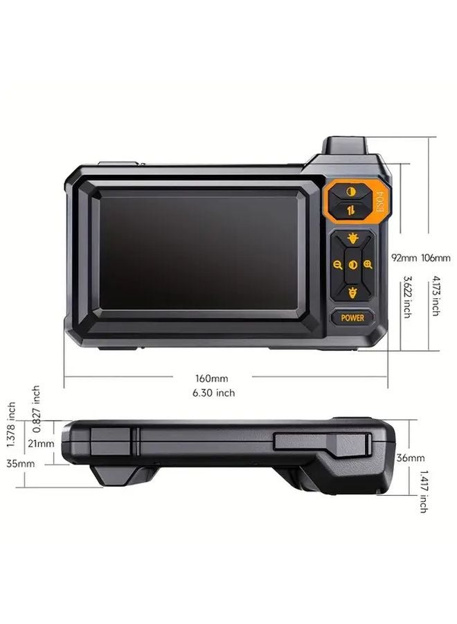 HD 8mm 4 3 Inch IPS Screen Inspection Camera 5m Snake Cable IP67 Waterproof For Pipeline - Image 3