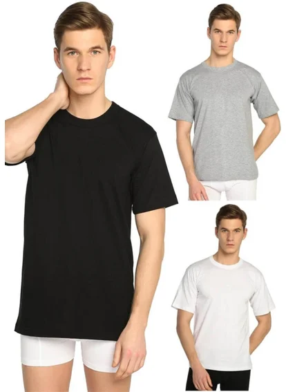 توتكو 3 Pack Crew Neck Cotton Men's Undershirt