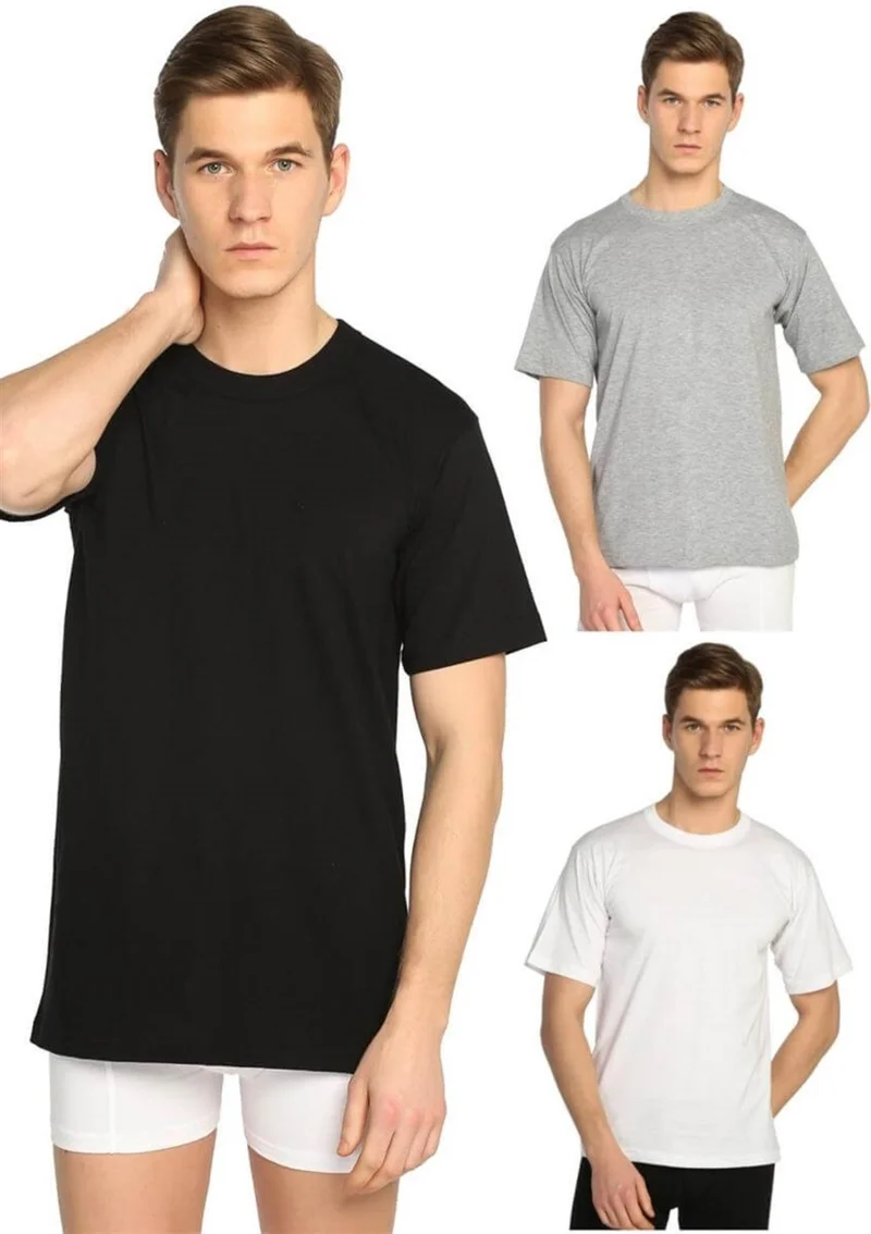 توتكو 3 Pack Crew Neck Cotton Men's Undershirt