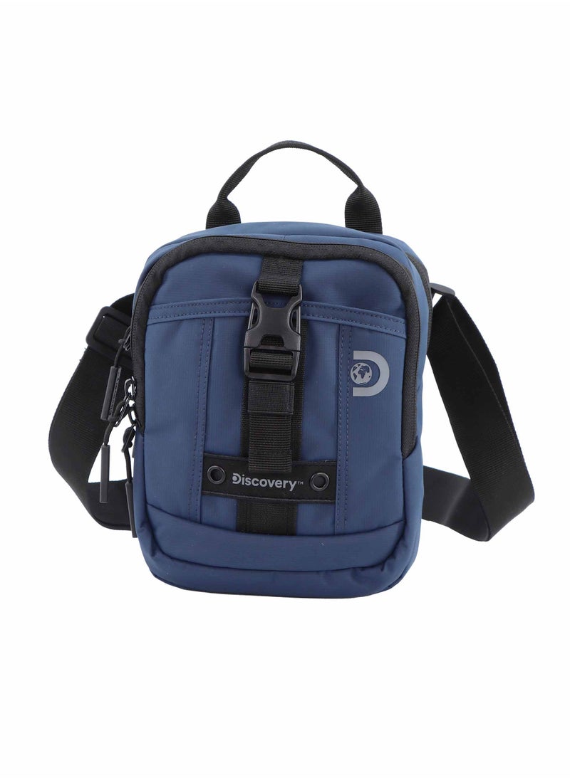 Discovery SHIELD RPET Polyester Utility Bag Blue, Zipper Compartment Casual Shoulder Bag For Men And Women Removable Shoulder Strap Secure RFID Pocket - pzsku/Z945592F4925DEF7ADD80Z/45/_/1721991972/cc64bf73-ecc0-40e7-a5bc-54355588a2ab