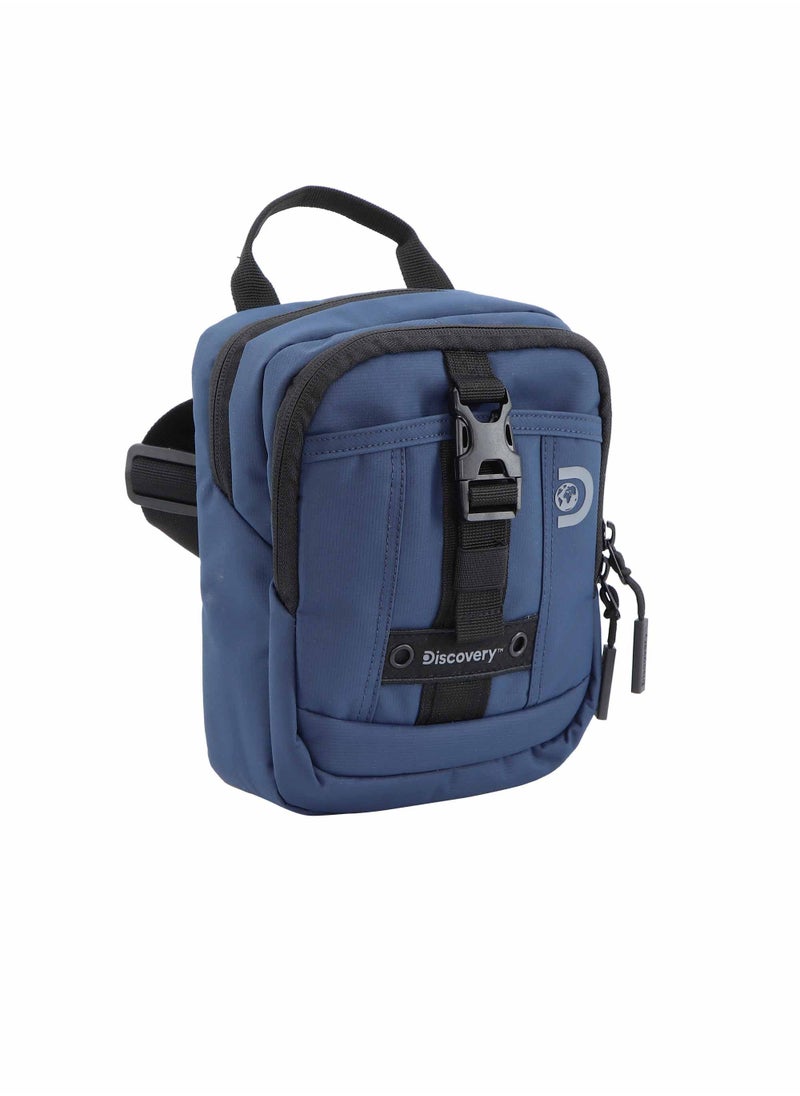 Discovery SHIELD RPET Polyester Utility Bag Blue, Zipper Compartment Casual Shoulder Bag For Men And Women Removable Shoulder Strap Secure RFID Pocket - pzsku/Z945592F4925DEF7ADD80Z/45/_/1721991993/017a0068-89f7-4af1-8cae-1ec9539832d2