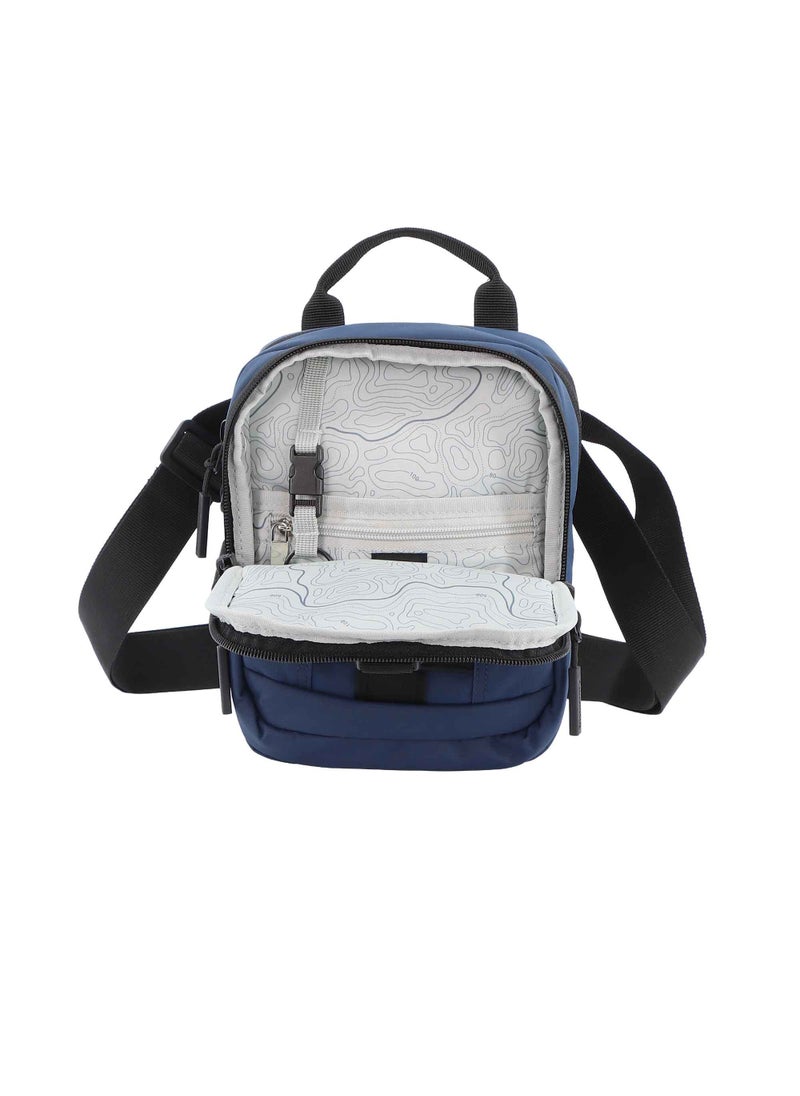 Discovery SHIELD RPET Polyester Utility Bag Blue, Zipper Compartment Casual Shoulder Bag For Men And Women Removable Shoulder Strap Secure RFID Pocket - pzsku/Z945592F4925DEF7ADD80Z/45/_/1721992002/f21724e2-d455-40f5-8e39-84e1b3f0c678