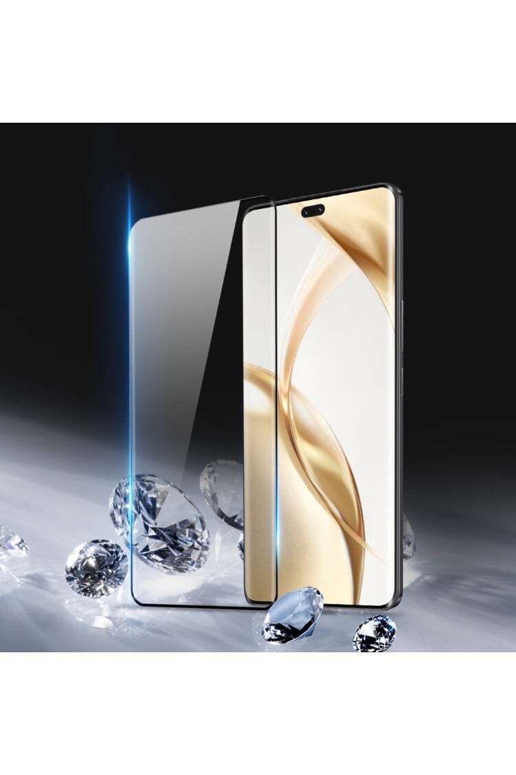 DUX DUCIS Tempered Glass Screen Protector, DUX - DUCIS Compatible with Honor 200 Pro , Full Coverage Black Edge Clear Screen Protector (Full Glue Clear Black Edge) - Image 2