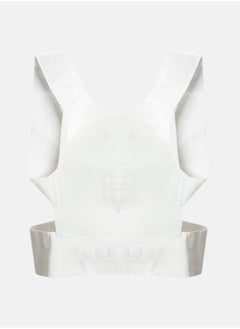 Hunchback Posture Corrector Spine Support, Comfortable, Lightweight, Durable, Invisible Breathable and Adjustable Back Neck Relief for Improved Posture and Back Pain Relief for Adults White