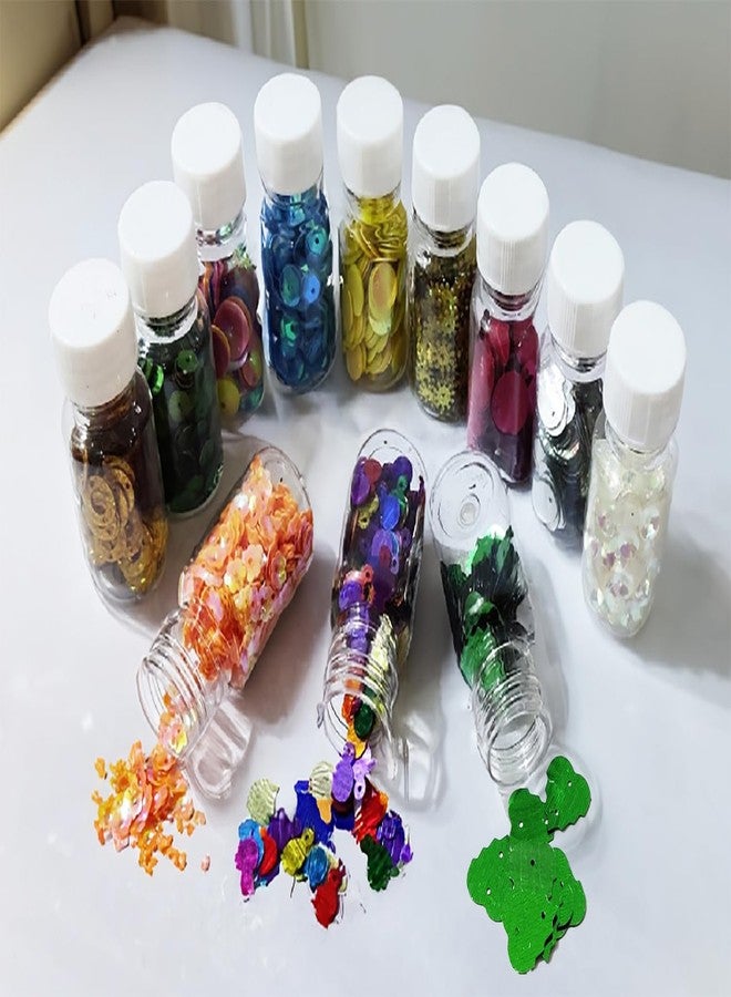 ARTBOX 12 Bottles DIY Art and Craft Hobby Decoration Items for Kids and Adults School, Home, Birthday Gifts and Return Gift Ideas (12 Assorted Bottles) - Image 1