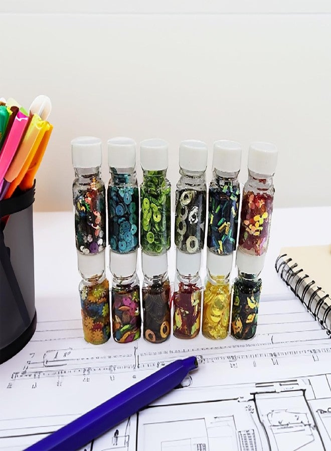 ARTBOX 12 Bottles DIY Art and Craft Hobby Decoration Items for Kids and Adults School, Home, Birthday Gifts and Return Gift Ideas (12 Assorted Bottles) - Image 2