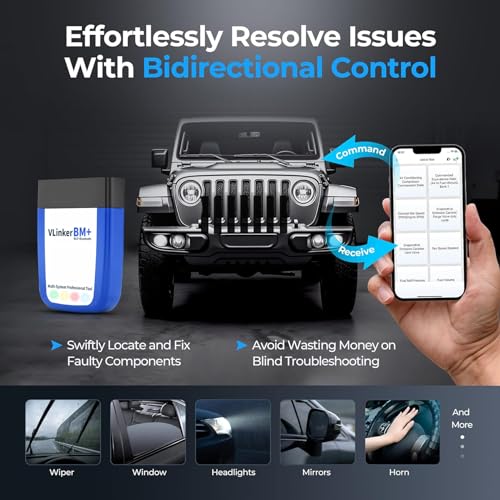 vLinker VGATE vLinker BM+ Bluetooth Pro OBD2 Scanner for Car Diagnostic Scan Tool and Check Engine Light Code Reader Wireless OBDII Auto Diagnostic Scanner Tool for iOS, Android and Windows - Image 4