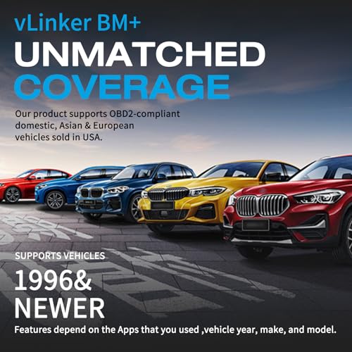 vLinker VGATE vLinker BM+ Bluetooth Pro OBD2 Scanner for Car Diagnostic Scan Tool and Check Engine Light Code Reader Wireless OBDII Auto Diagnostic Scanner Tool for iOS, Android and Windows - Image 5