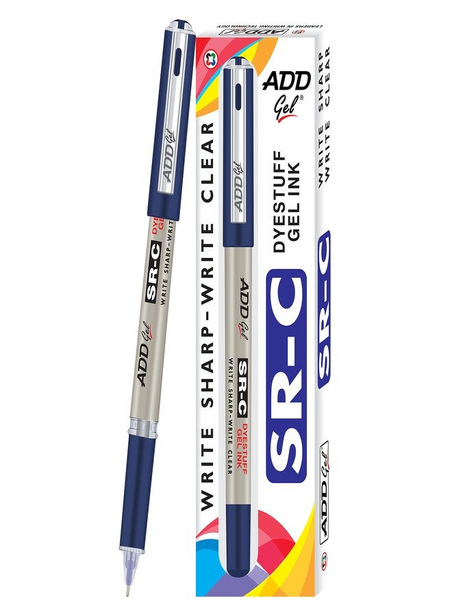 ADD Gel أقلام حبر جل ADD Gel SR-C، عبوة من 6 أقلام (أزرق) - Image 1
