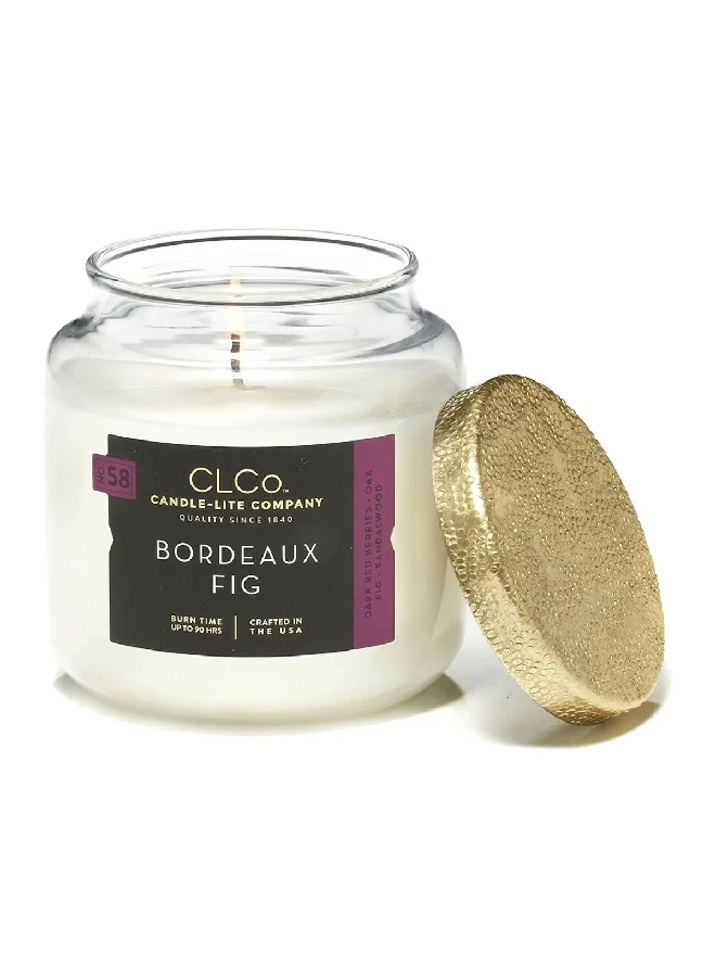 كاندل-لايت شمعة معطرة برائحة تين بوردو رقم 58 أبيض 396 جم