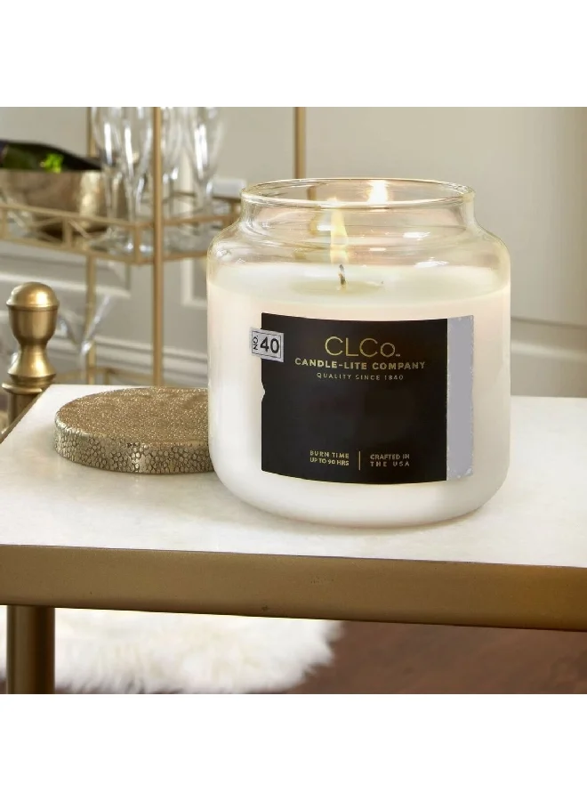 CANDLE-LITE No. 58 Bordeaux Fig Scented Jar Candle White 396 g