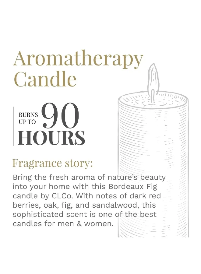 CANDLE-LITE No. 58 Bordeaux Fig Scented Jar Candle White 396 g