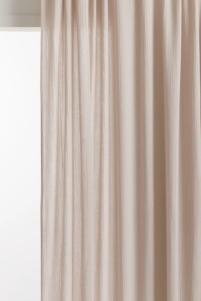H&M 1-pack wide muslin curtain length